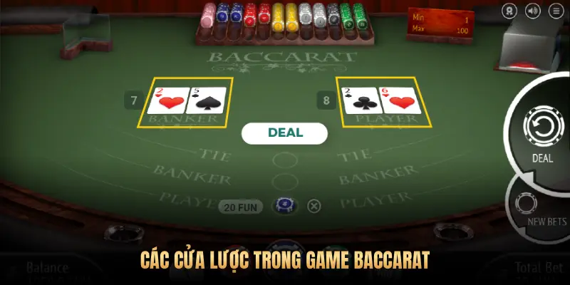 Luật chơi Baccarat cho người mới tại Pog79: Cách tính điểm và mẹo đặt cược 2 CÁC CỬA LƯỢC TRONG GAME BACCARAT